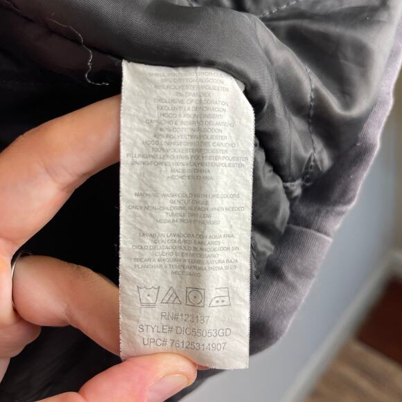 Dickies Water Repellent Duck Hooded Canvas Shirt Jacket Slate Grey Mens XL 46/48 - Picture 4 of 13